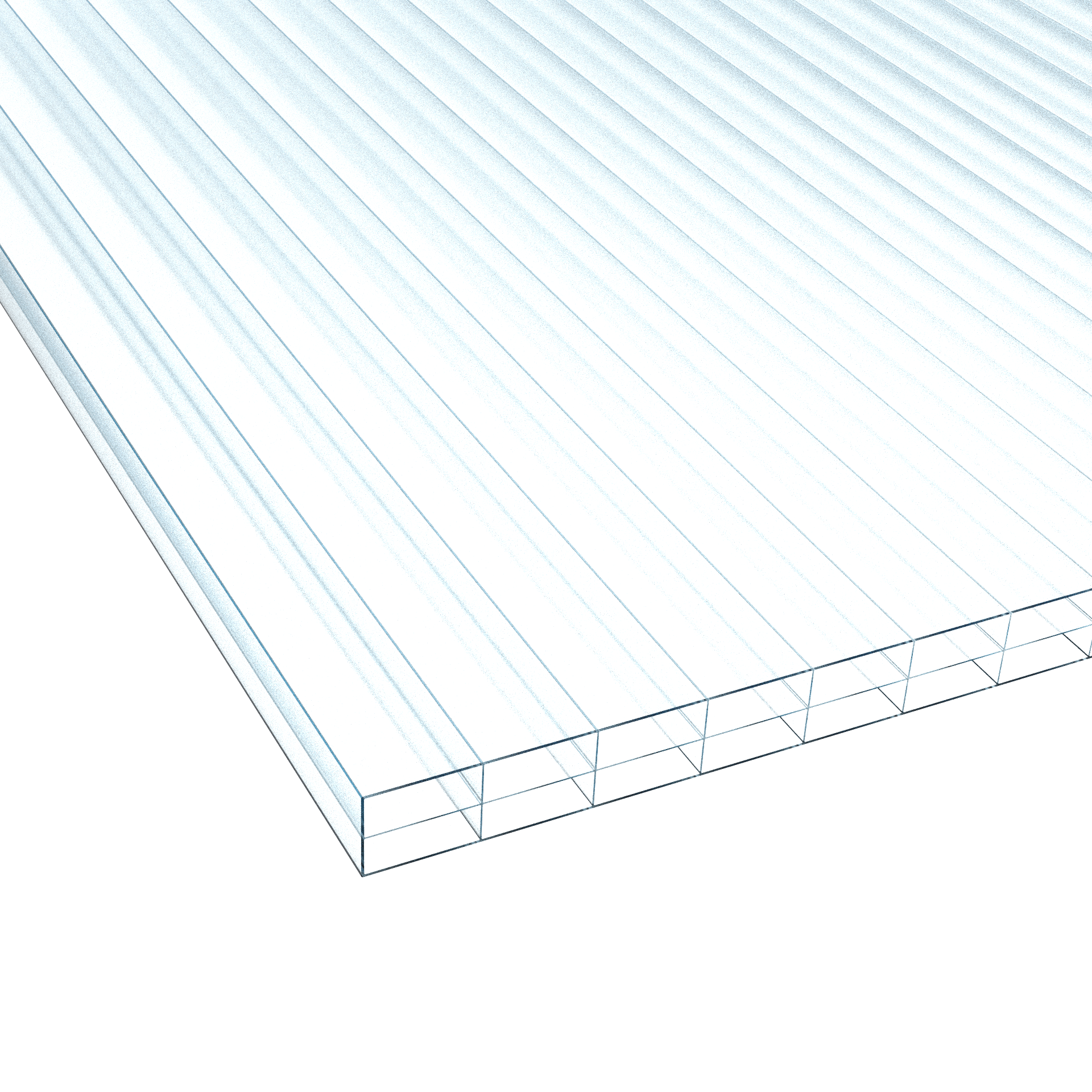Policarb® 20 mm, 3 pareti, cristallo